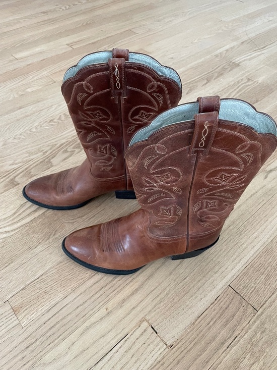 Ariat Shoes - Ariat Ladies Heritage R Toe Russet Rebel Western Boots